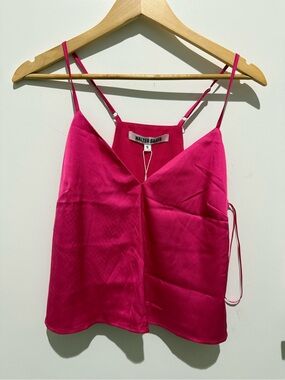 Walter Baker Pink Spaghetti-Strap Top - Small
